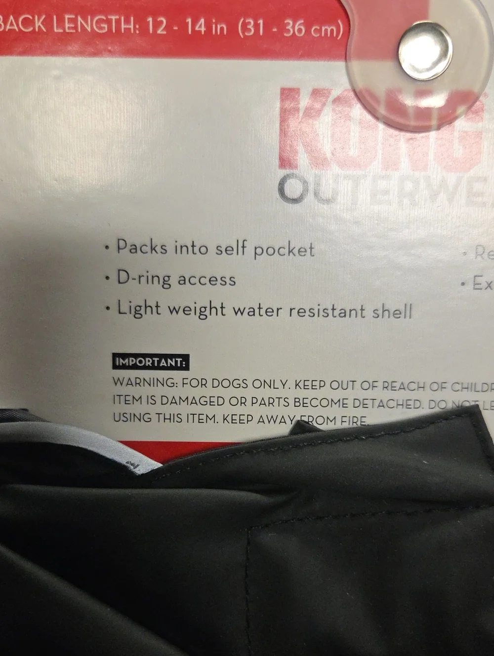 KONG Packable Rain Jacket with Self-Pack Feature